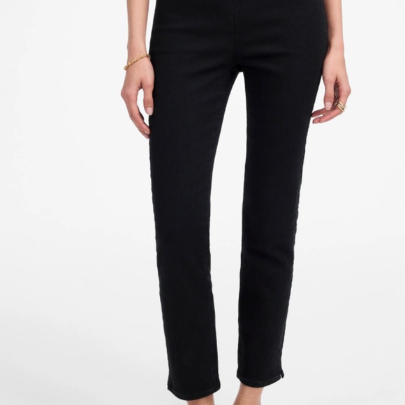 [NWT] Madewell Denim Slim Crop Pants in Black Rinse - size 2 - Picture 2 of 4